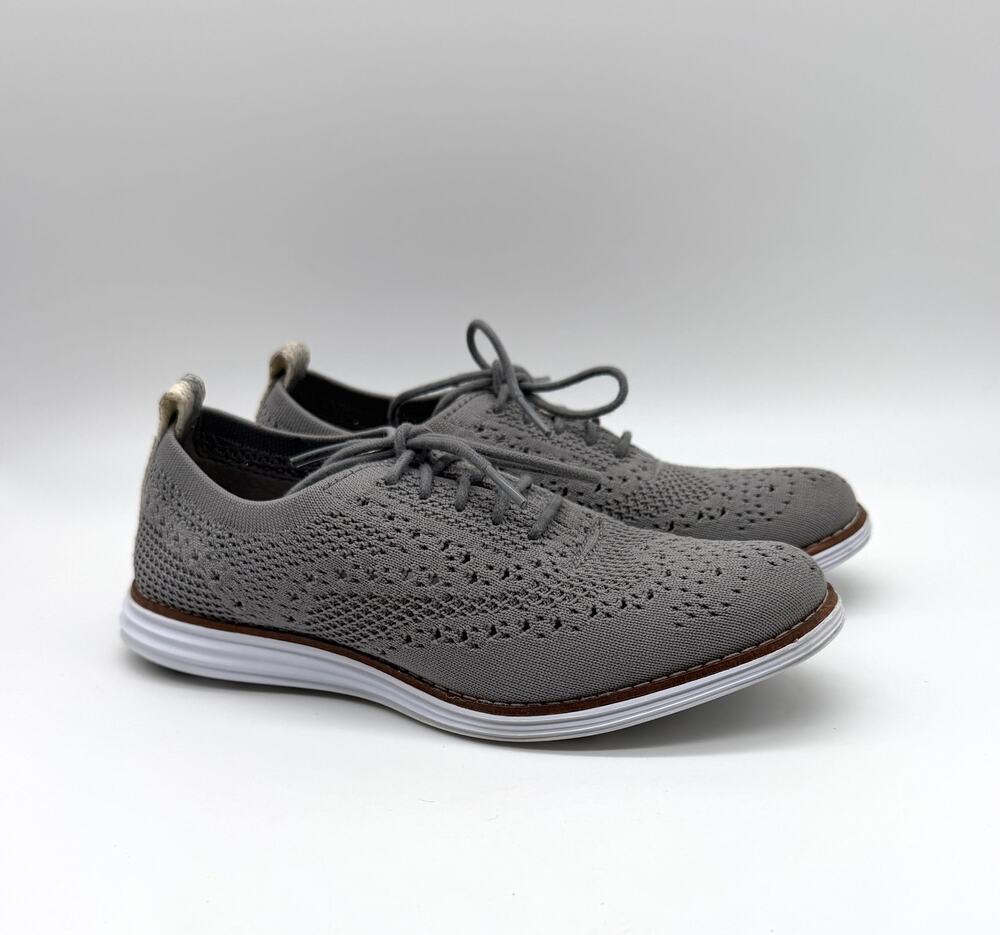 Cole Haan OriginalGrand Stitchlite Wingtip Oxford Gray Shoes Womens 5B W20404